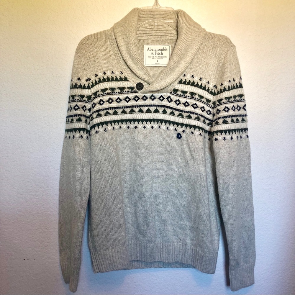 ⬇️NWT Abercrombie &Fitch Shawl Cowl Collar Sweater - Picture 4 of 8